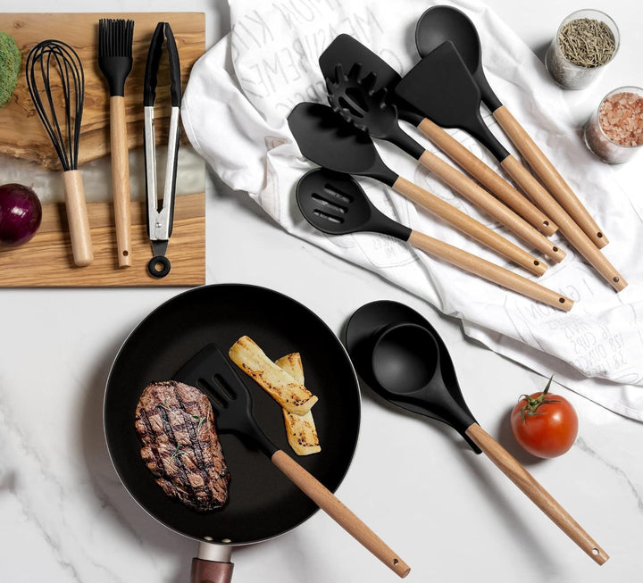 19 Pieces Kitchen Knife & Utensil Set