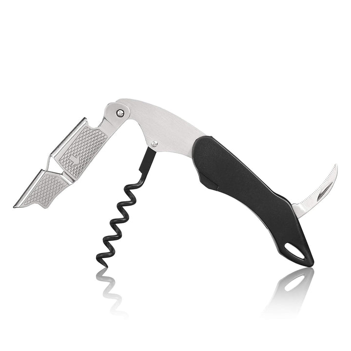 Black & Silver Waiters Corkscrew