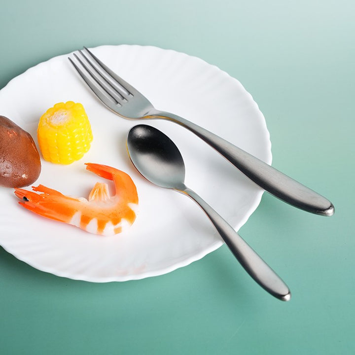 Silver Shine Steel Set of 4, 16 & 24