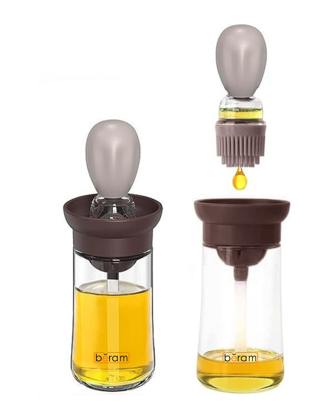 Oil Dispenser Bottle with Basting Brush