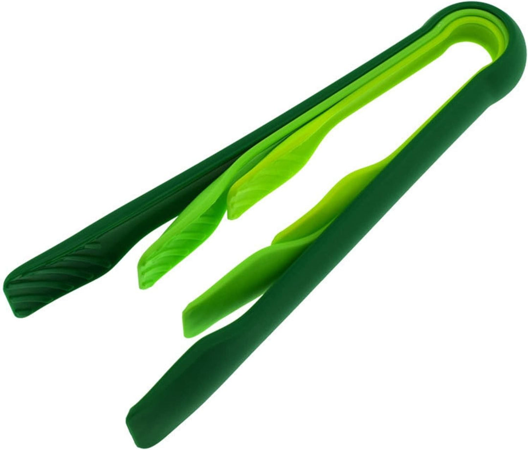 BERAM Plastic Kitchen Tongs Set of 3 Food Serving and BBQ Tongs for Bread Salad Fruit Buffet and Grilling Durable BPA Free Reusable Utility Tongs for Home Party and Daily Use