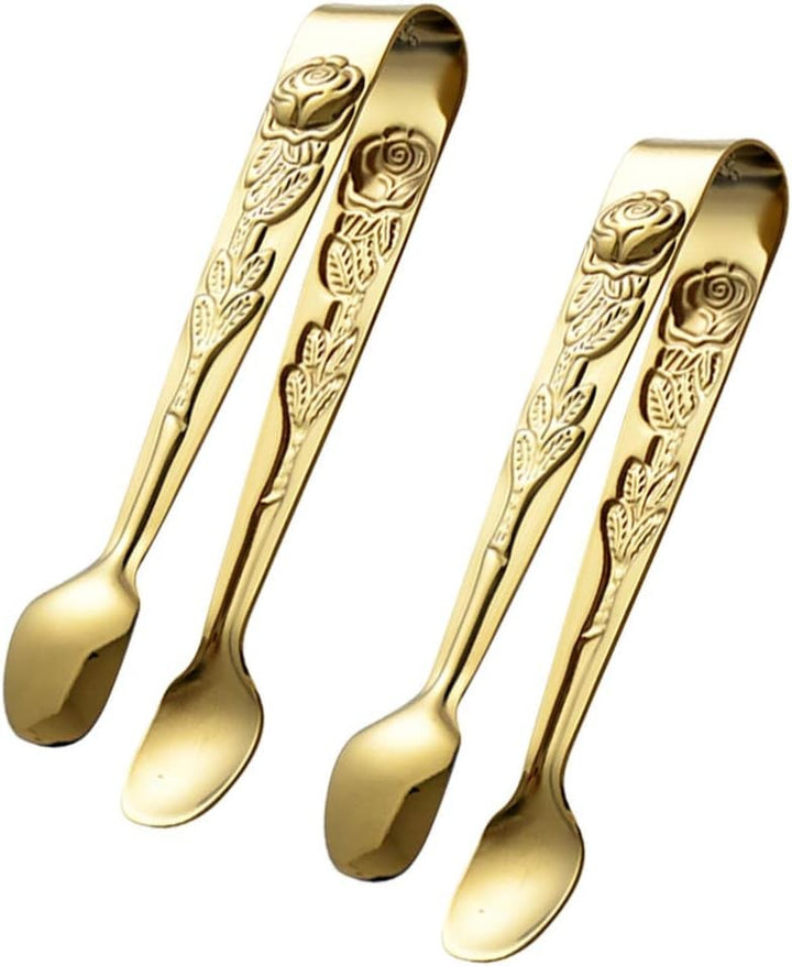 Sugar Tongs with Rose Design