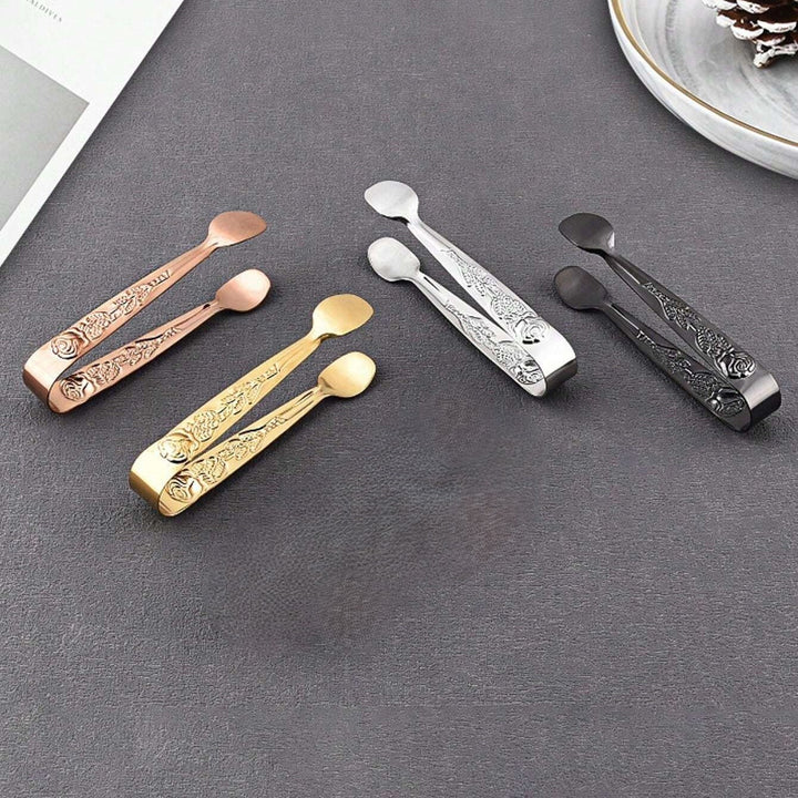 Sugar Tongs with Rose Design