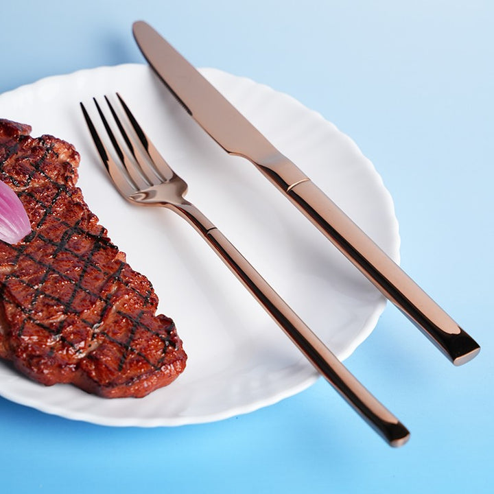 Copper Craft Cutlery Set of 4, 16 & 24