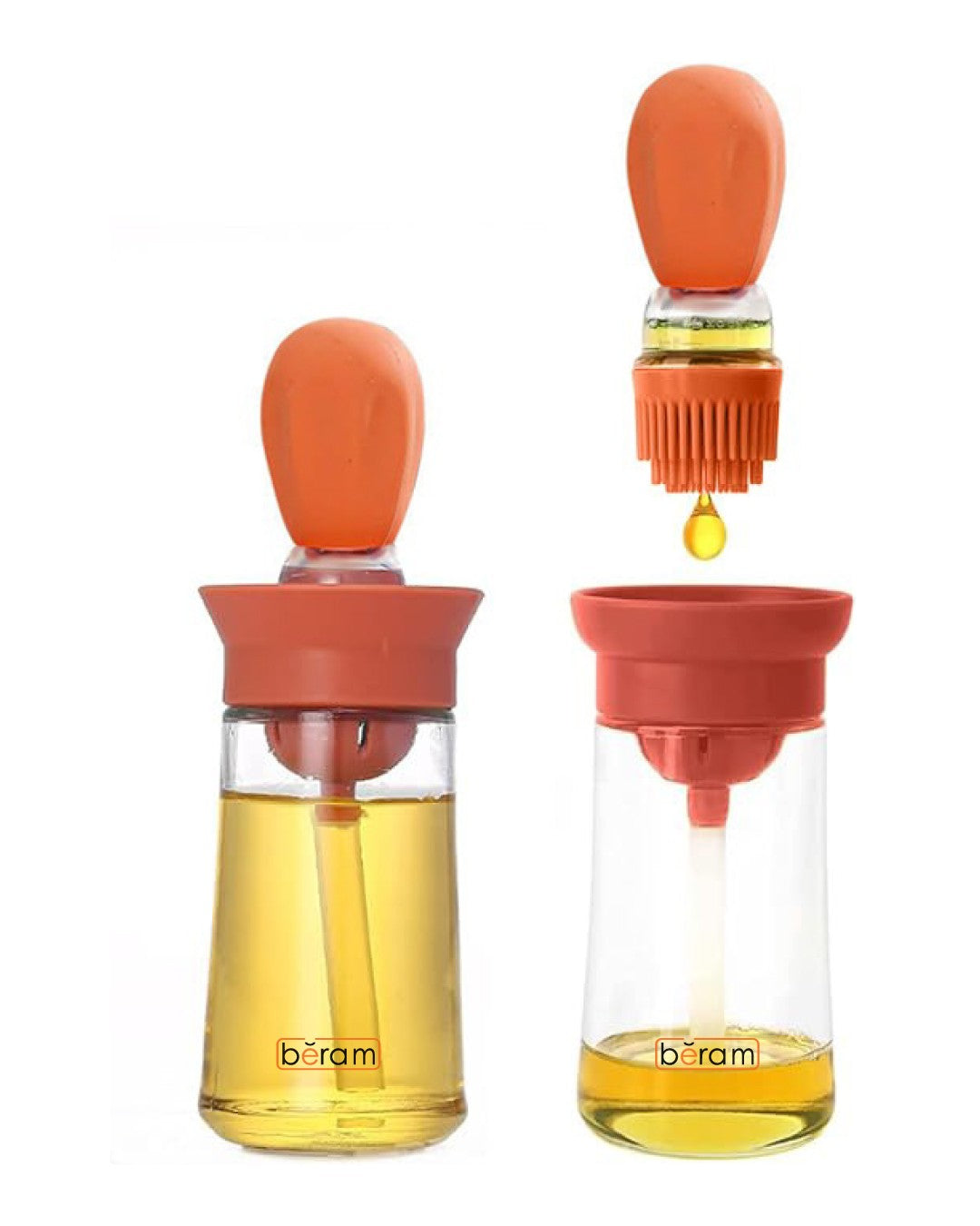 Oil Dispenser Bottle with Basting Brush