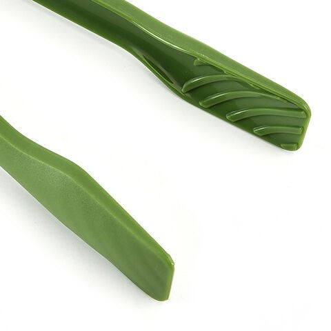 BERAM Plastic Kitchen Tongs Set of 3 Food Serving and BBQ Tongs for Bread Salad Fruit Buffet and Grilling Durable BPA Free Reusable Utility Tongs for Home Party and Daily Use