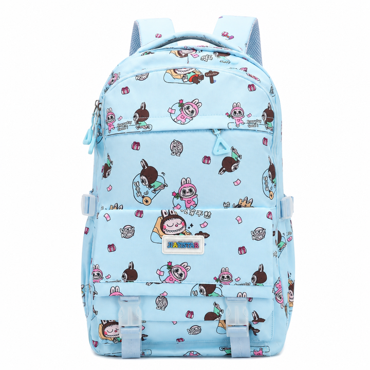 Doodle School Bag, Lightweight Backpack with Multiple Compartments, Front Utility Pocket, Side Bottle Pockets & Adjustable Shoulder Straps