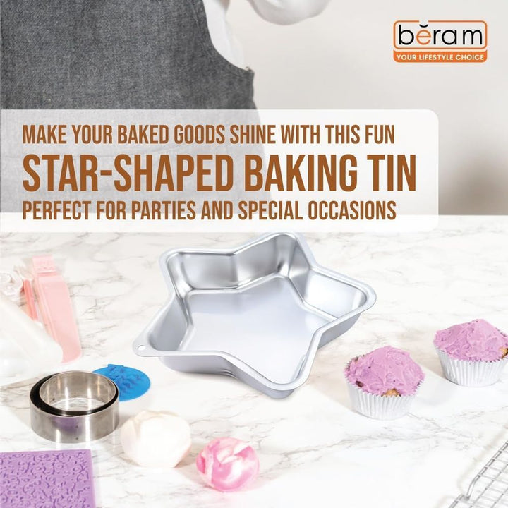 BERAM Non Stick Food Grade Aluminium Alloy Cake Mould Creative Shape Baking Pan for Birthday Party Christmas Kids Home Bakers Baking Lovers Decorating Essentials Baking Tools Kitchen Accessories Oven Safe Durable