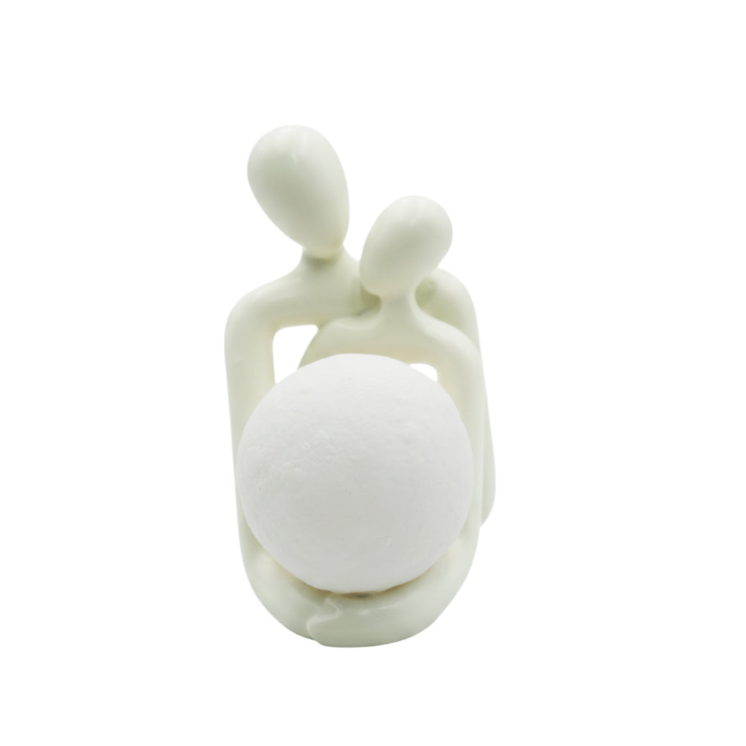BERAM Cherished Hearts for Men & Women Unisex Romantic Heart lamp Sculpture Gift Modern Resin Décor for Couples Anniversary Wedding Valentine’s Day Home & Office Decoration