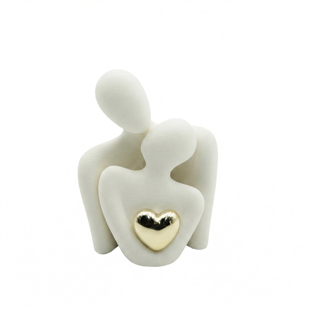 BERAM Cherished Hearts for Men & Women Unisex Romantic Heart lamp Sculpture Gift Modern Resin Décor for Couples Anniversary Wedding Valentine’s Day Home & Office Decoration