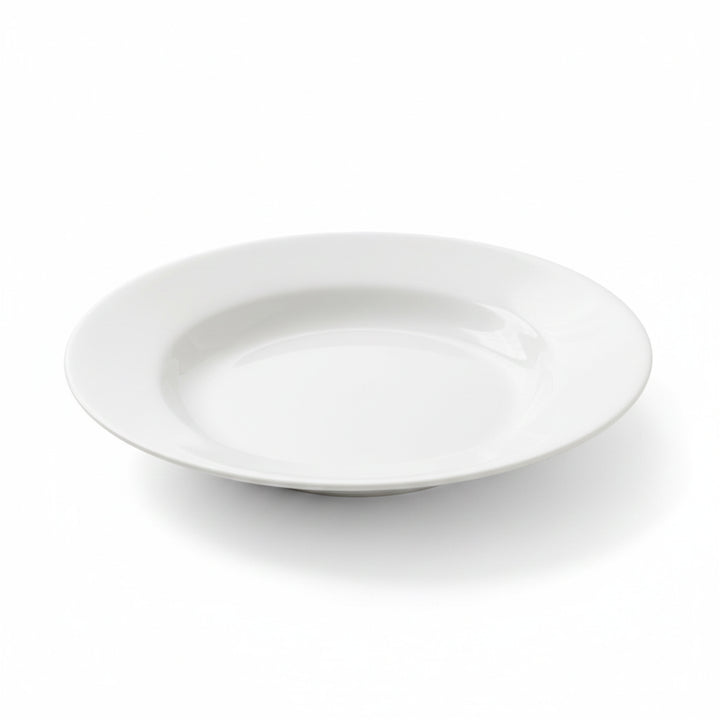 Luminarc White 4 PCS Ceramic Dinner Set  Soup Plate 22cm Dinner Plate 24cm Dessert Plate 19cm Bowl 9.5cm Tableware Set for Home & Restaurant