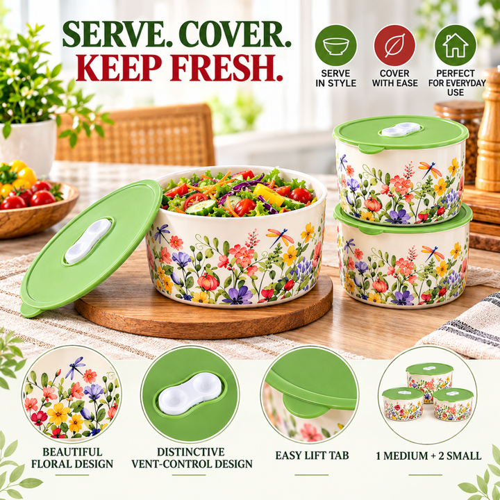 Ceramic Bowl Set Premium Porcelain Storage and Serving Bowls Microwave and Dishwasher Safe Soup Rice Snack Cereal Meal Prep Bowls Modern Kitchen Food Container Set
