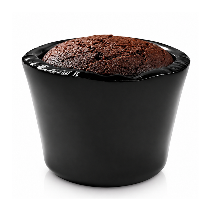 Beram Black Ceramic Soufflé Dish 250ml Ramekin Bowl for Crème Brûlée Custard Pudding & Desserts Oven Safe Microwave Safe Dishwasher Safe Heat Resistant Baking Cup  Soufflé Lava Cake Individual Serving
