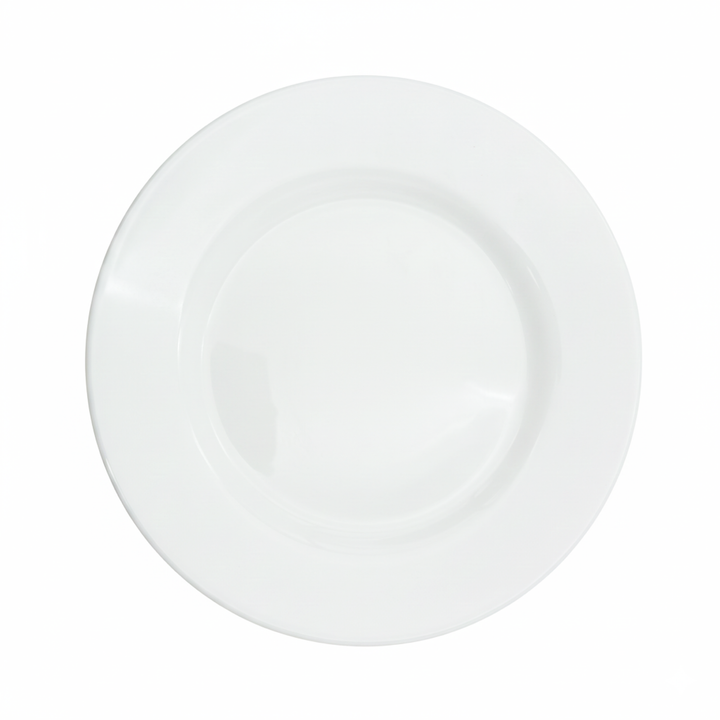 Luminarc White 4 PCS Ceramic Dinner Set  Soup Plate 22cm Dinner Plate 24cm Dessert Plate 19cm Bowl 9.5cm Tableware Set for Home & Restaurant