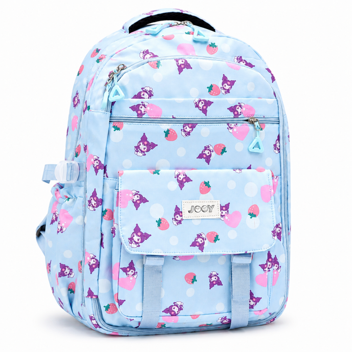 Berry Pop School Bag, Lightweight Backpack with Multiple Compartments, Front Utility Pocket, Side Bottle Pockets & Adjustable Padded Shoulder Straps