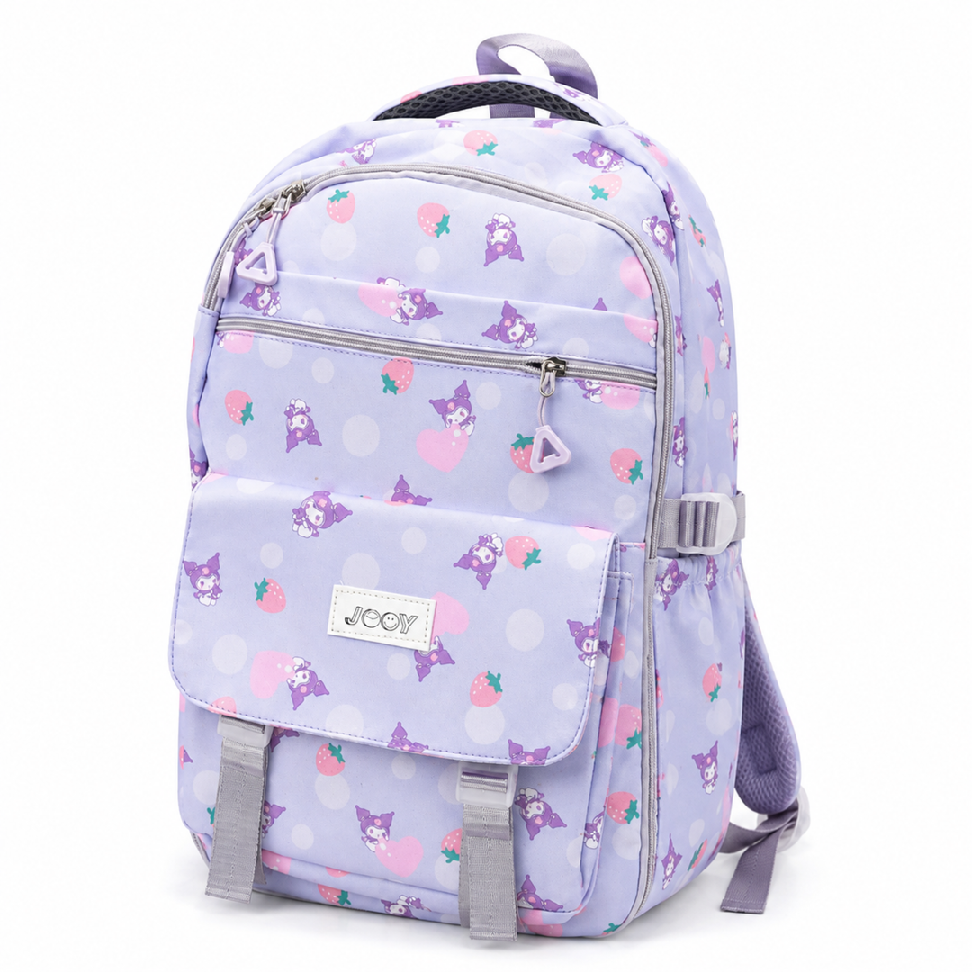 Berry Pop School Bag, Lightweight Backpack with Multiple Compartments, Front Utility Pocket, Side Bottle Pockets & Adjustable Padded Shoulder Straps