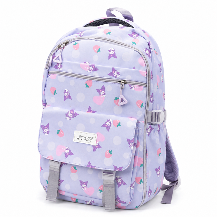 Berry Pop School Bag, Lightweight Backpack with Multiple Compartments, Front Utility Pocket, Side Bottle Pockets & Adjustable Padded Shoulder Straps