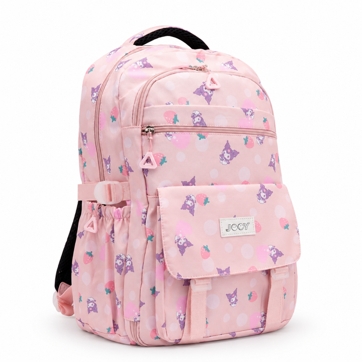 Berry Pop School Bag, Lightweight Backpack with Multiple Compartments, Front Utility Pocket, Side Bottle Pockets & Adjustable Padded Shoulder Straps