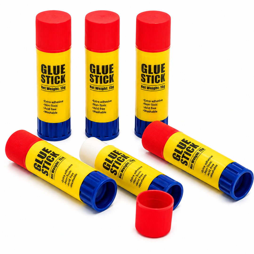 Glue Sticks for Paper Crafts – Strong Adhesive Glue Stick Set, Smooth Application, Quick Dry, Non-Toxic, Mess-Free Craft Glue for Office, School & DIY Projects