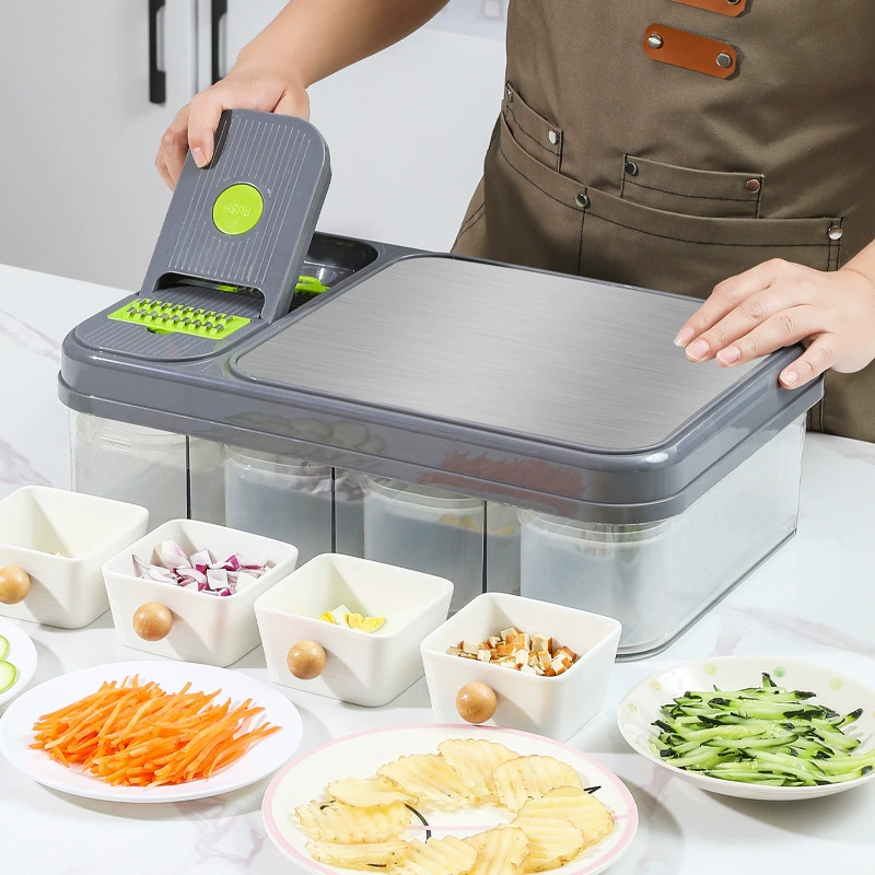BERAM 12 in 1 Multifunctional Vegetable Cutter & Slicer Mandoline Vegetable Chopper Onion & Potato Cutter Salad Maker & Food Processor for Home Kitchen