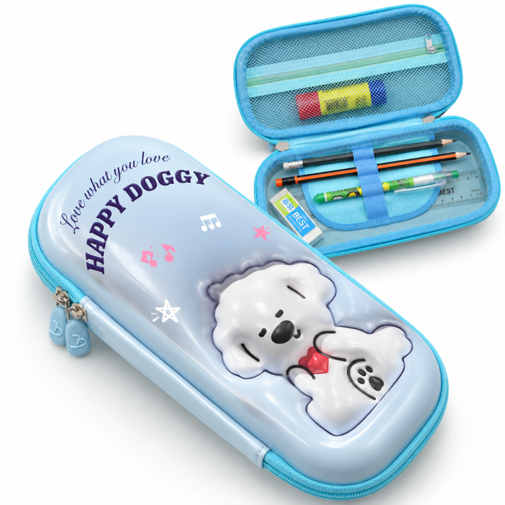 Pencil Case Large Capacity Durable Zipper Pencil Pouch Portable Stationery Organizer Multi-Purpose Pen Holder Bag for School Office Travel