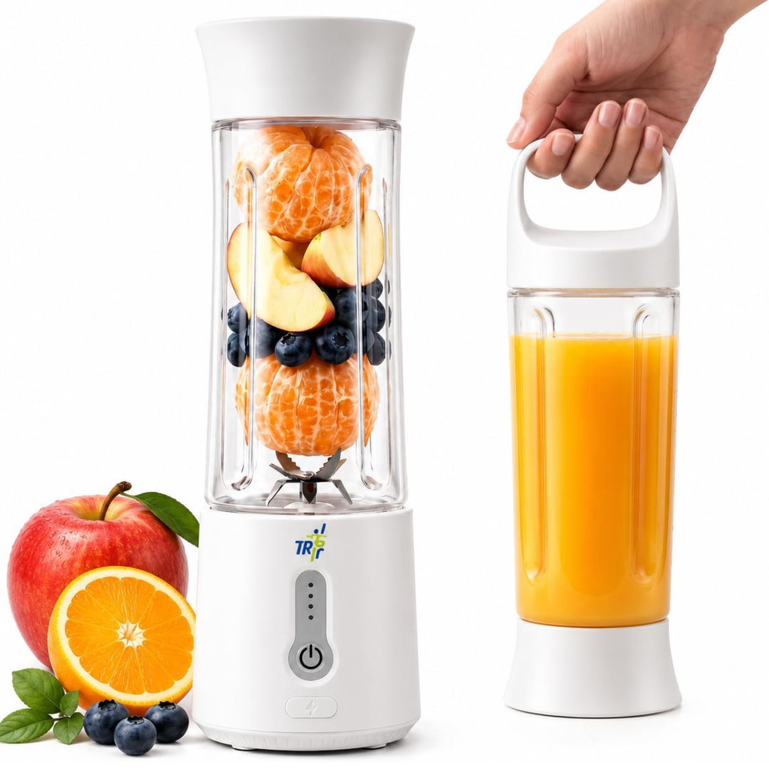 TR6 Blendmate Pro Portable Blender for Smoothies, Protein Shakes & Ice Crushing – 500ML Capacity, Tritan Material, 4000mAh Battery, USB-C Port with Handle Lid