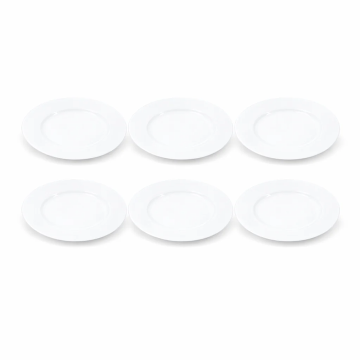 Luminarc White 4 PCS Ceramic Dinner Set  Soup Plate 22cm Dinner Plate 24cm Dessert Plate 19cm Bowl 9.5cm Tableware Set for Home & Restaurant