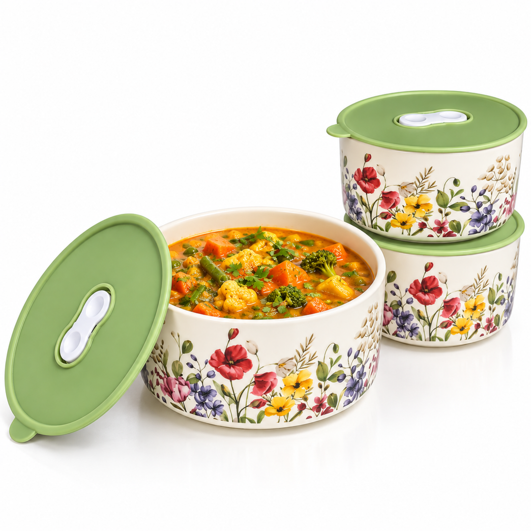 Ceramic Bowl Set Premium Porcelain Storage and Serving Bowls Microwave and Dishwasher Safe Soup Rice Snack Cereal Meal Prep Bowls Modern Kitchen Food Container Set