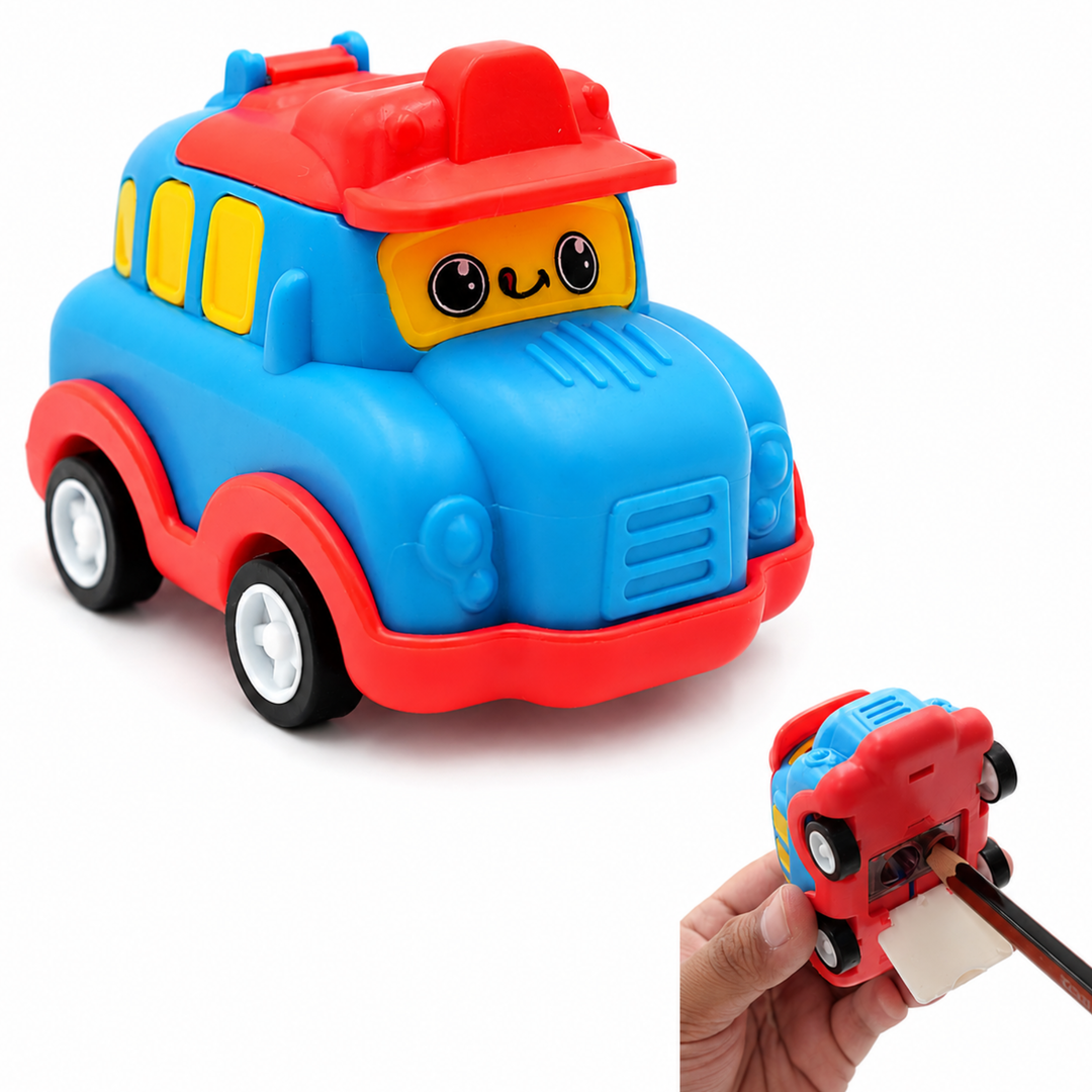 Car Shaped Pencil Sharpener, Cute Vehicle Design Pencil Sharpener, Compact Manual Pencil Sharpener for Students, School, Office, Drawing, Sketching, Writing and Everyday Stationery