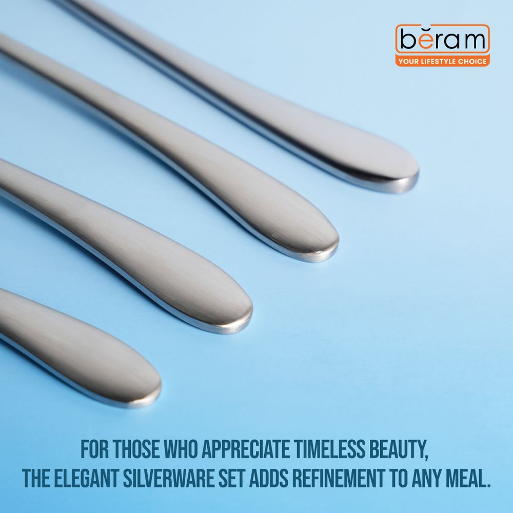 BERAM Elegant Silverware Cutlery Set, Elegant Stainless Steel, 18/10 Grade Kitchen Utensils Set, Tableware Set for Home, Restaurants
