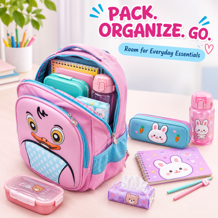School Backpack Lightweight Large Capacity Multi Pocket Bookbag Adjustable Padded Shoulder Straps Water Resistant Everyday Backpack Study Travel Outdoor Activities Daily Use
