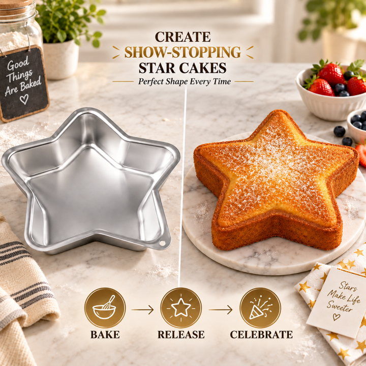 BERAM Non Stick Food Grade Aluminium Alloy Cake Mould Creative Shape Baking Pan for Birthday Party Christmas Kids Home Bakers Baking Lovers Decorating Essentials Baking Tools Kitchen Accessories Oven Safe Durable