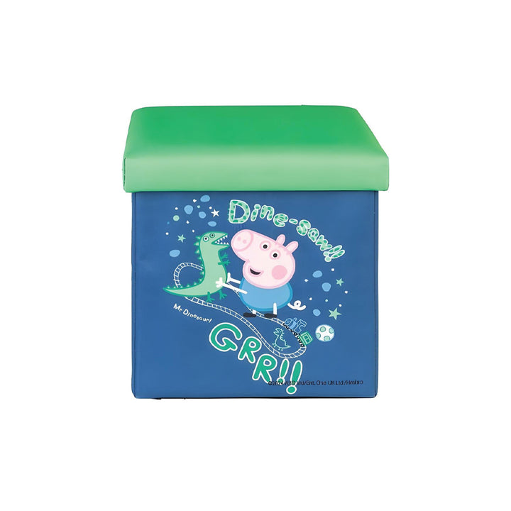 Hasbro Peppa Pig Kids’ Storage Ottoman – Foldable Storage Box with Padded Lid, Durable and Easy Assembly, Ideal for Toy and Stuffed Animal Storage, Supports Up to 60kg Seat Weight, Fun Peppa Pig Design, 3-Year Warranty