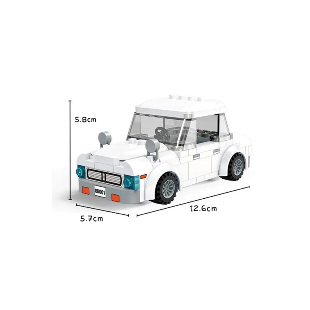 BanBao Dad’s Car Building Set – Chibi Maruko Chan Series Construction Toy for Kids Ages 4–10 | Includes White Family Car & 2 Character Figures | Fun Role Play & Assembly Toy | Compatible with Major Brick Brands | Ideal for Fans & Young Builders