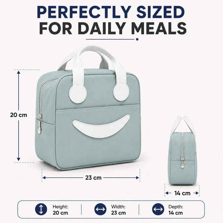 Insulated Lunch Bag, Reusable Thermal Lunch Tote with Zipper Closure, Lightweight Lunch Box Carry Bag for Office, School, Travel, Picnic, Work and Daily Meal Storage