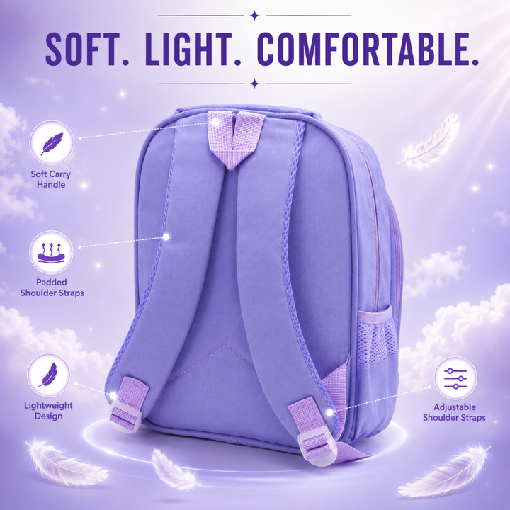 School Backpack Lightweight Large Capacity Multi Pocket Bookbag Adjustable Padded Shoulder Straps Water Resistant Everyday Backpack Study Travel Outdoor Activities Daily Use