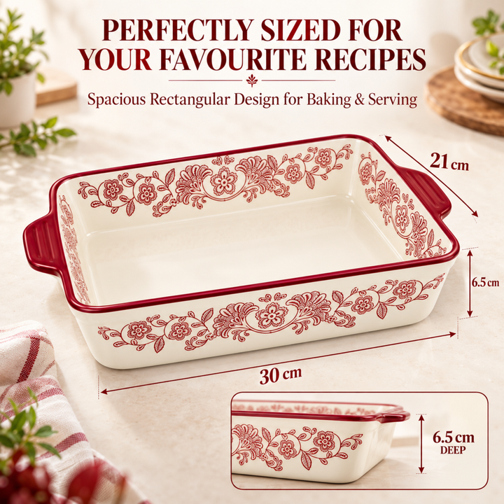 Ceramic Serving Tray Microwave Dishwasher Safe Ceramic Platter for Snacks Desserts Appetizers Sushi Pastry Dry Fruits Dining Kitchen Buffet Party and Restaurant Use