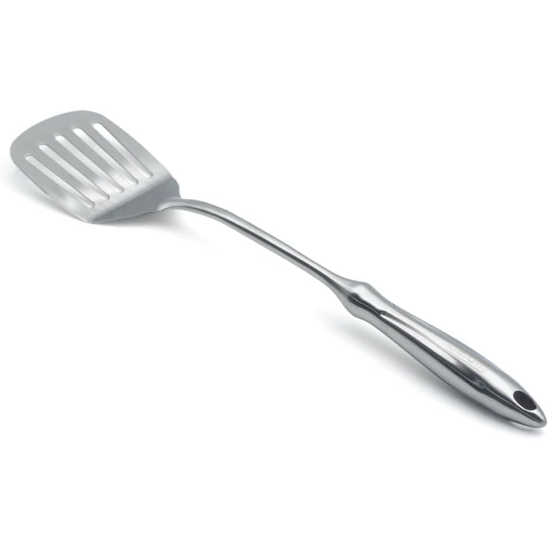 BERAM Honor Cooking Utensils Set 304 Stainless Steel 6 Pieces Soup Spoon Spatula Slotted Turner Rice Scoop Pasta Server Skimmer Food Grade Kitchen Tools