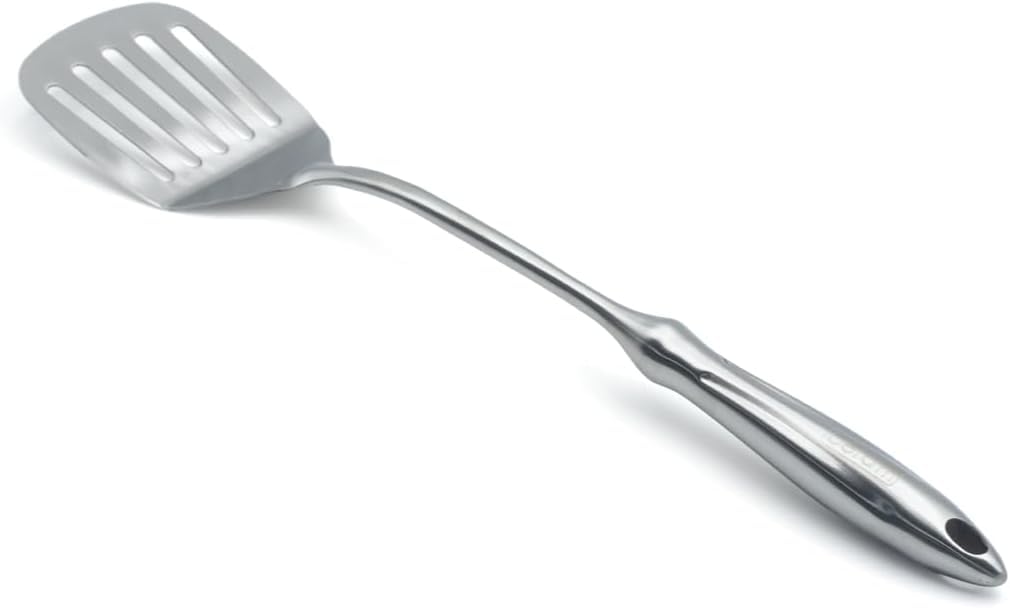 BERAM Honor Cooking Utensils Set 304 Stainless Steel 6 Pieces Soup Spoon Spatula Slotted Turner Rice Scoop Pasta Server Skimmer Food Grade Kitchen Tools