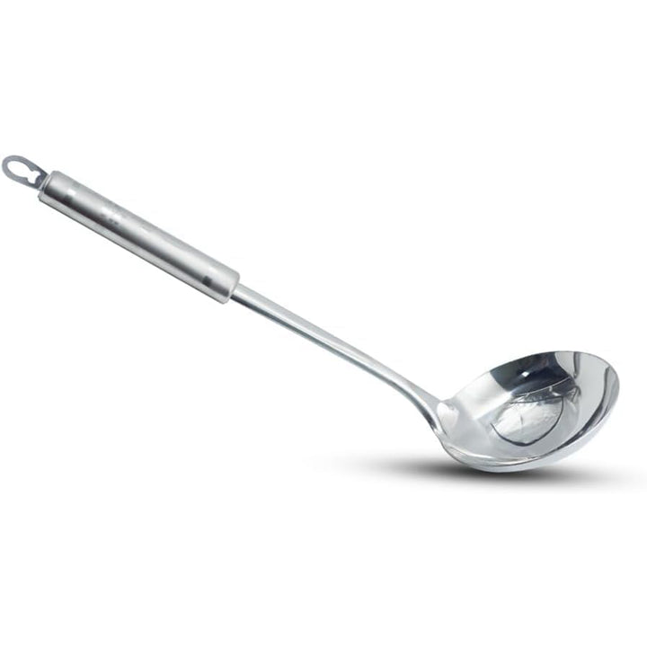 BERAM Stainless Steel Cooking Utensils Set 6 Pieces Four Leaf Design Handles Spatula Turner Rice Scoop Pasta Server Skimmer Soup Ladle Kitchen Tools for Daily Use