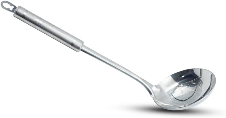 BERAM Stainless Steel Cooking Utensils Set 6 Pieces Four Leaf Design Handles Spatula Turner Rice Scoop Pasta Server Skimmer Soup Ladle Kitchen Tools for Daily Use