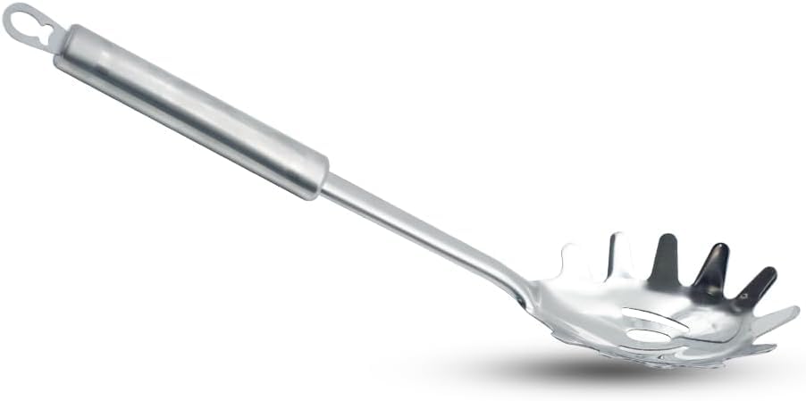 BERAM Stainless Steel Cooking Utensils Set 6 Pieces Four Leaf Design Handles Spatula Turner Rice Scoop Pasta Server Skimmer Soup Ladle Kitchen Tools for Daily Use