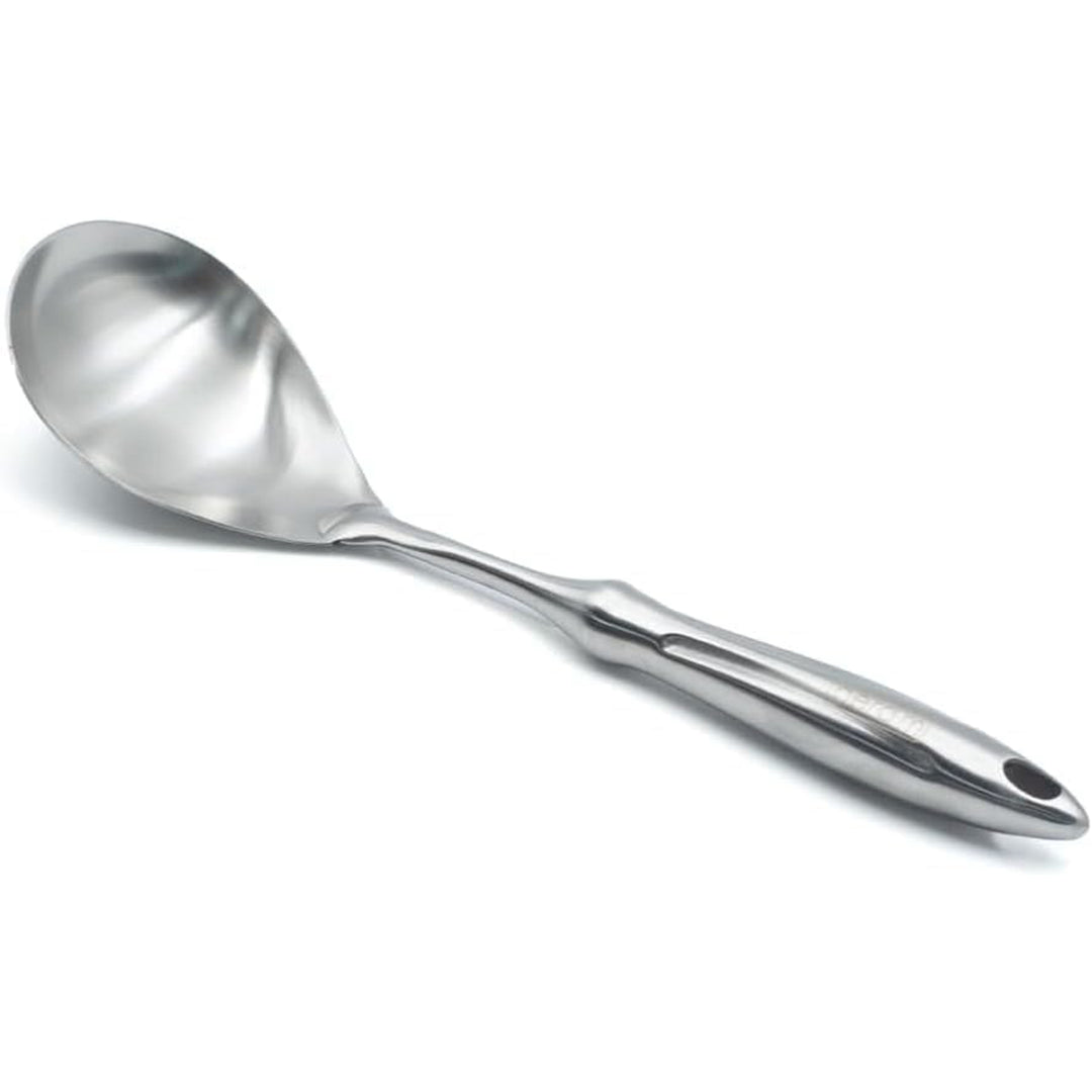 BERAM Honor Cooking Utensils Set 304 Stainless Steel 6 Pieces Soup Spoon Spatula Slotted Turner Rice Scoop Pasta Server Skimmer Food Grade Kitchen Tools