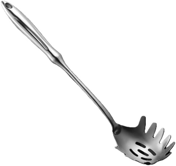 BERAM Honor Cooking Utensils Set 304 Stainless Steel 6 Pieces Soup Spoon Spatula Slotted Turner Rice Scoop Pasta Server Skimmer Food Grade Kitchen Tools