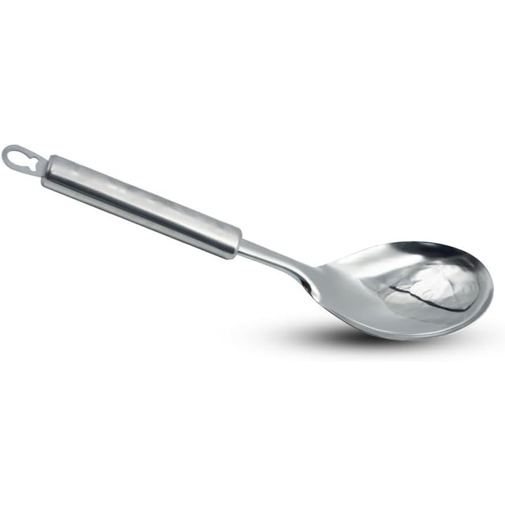 BERAM Stainless Steel Cooking Utensils Set 6 Pieces Four Leaf Design Handles Spatula Turner Rice Scoop Pasta Server Skimmer Soup Ladle Kitchen Tools for Daily Use