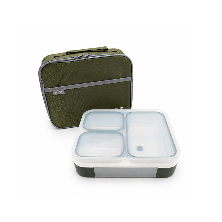 Beram Lunch Box for School – Premium 304 Stainless Steel Tiffin Box for Kids  Insulated Bento Lunchbox with Bag & Tableware 1260ML 3 Compartment Food Box  Leakproof BPA Free, Dishwasher Safe