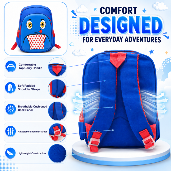 School Backpack Lightweight Large Capacity Multi Pocket Bookbag Adjustable Padded Shoulder Straps Water Resistant Everyday Backpack Study Travel Outdoor Activities Daily Use