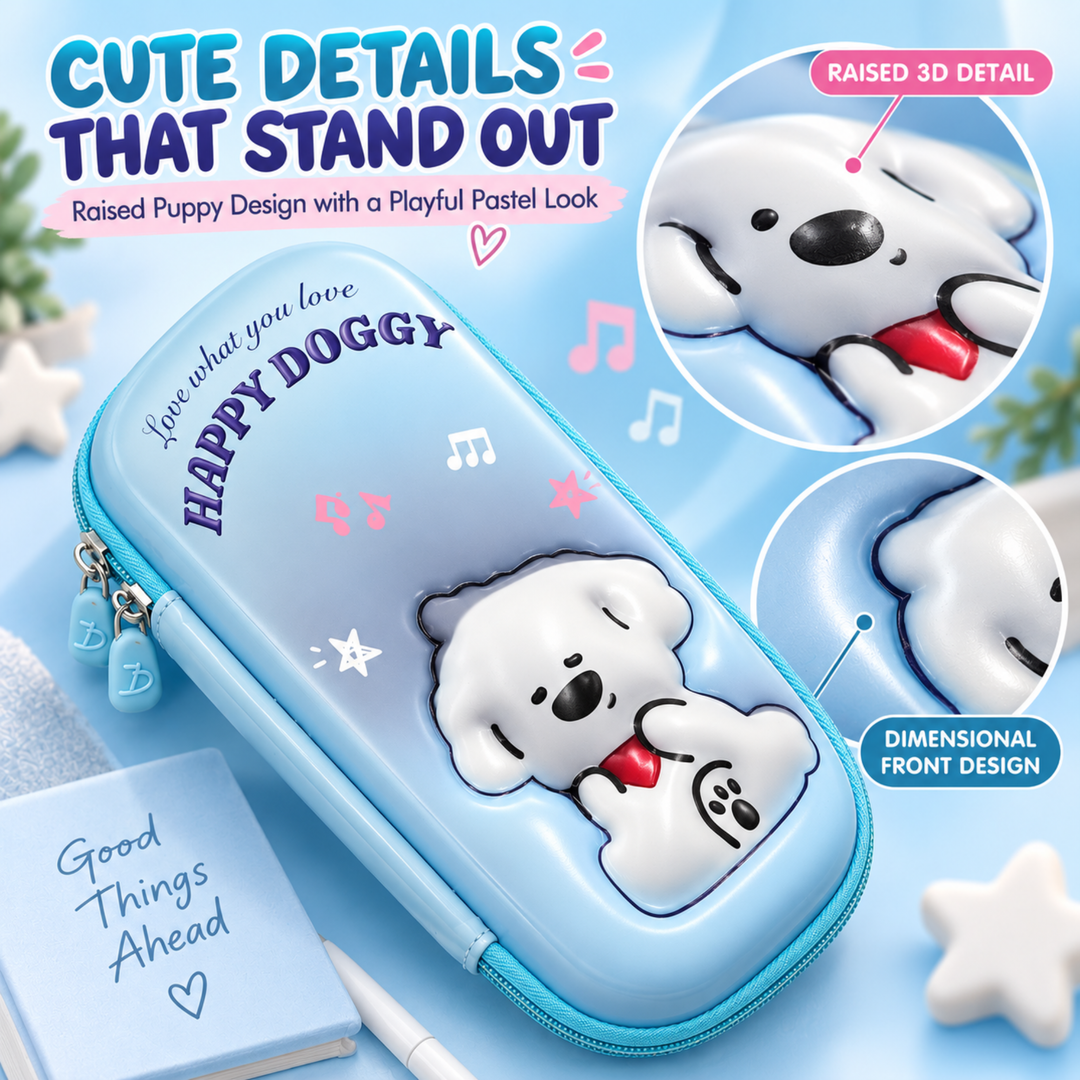 Pencil Case Large Capacity Durable Zipper Pencil Pouch Portable Stationery Organizer Multi-Purpose Pen Holder Bag for School Office Travel