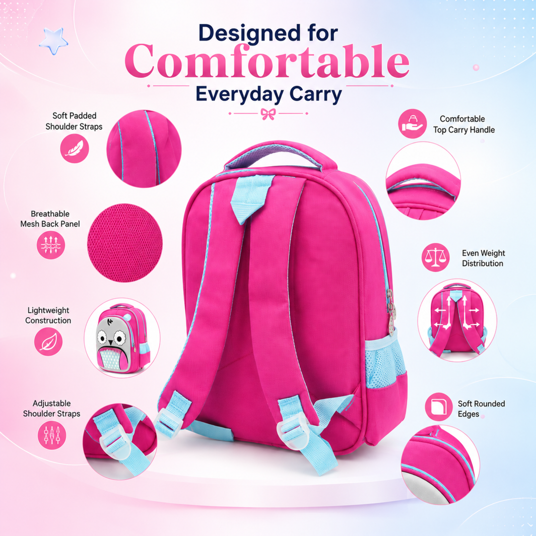School Backpack Lightweight Large Capacity Multi Pocket Bookbag Adjustable Padded Shoulder Straps Water Resistant Everyday Backpack Study Travel Outdoor Activities Daily Use