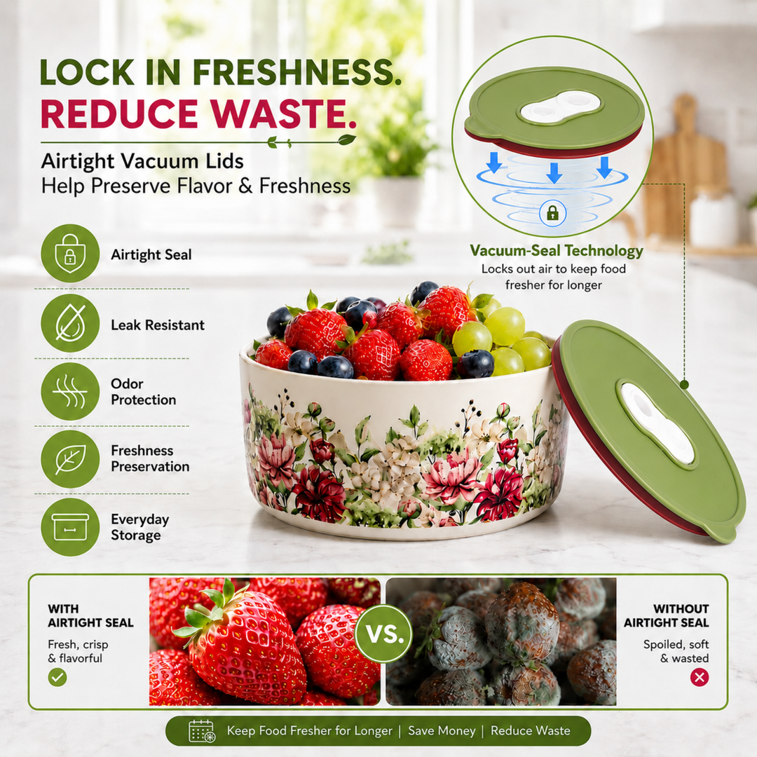 Ceramic Bowl Set Premium Porcelain Storage and Serving Bowls Microwave and Dishwasher Safe Soup Rice Snack Cereal Meal Prep Bowls Modern Kitchen Food Container Set